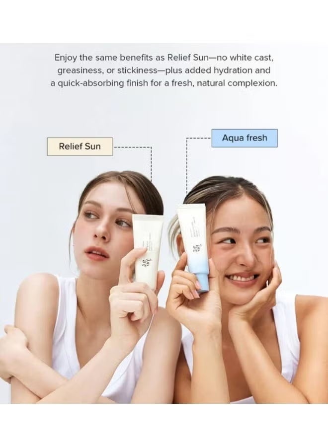 Relief Sun Aqua Fresh Water Sunscreen Cream (Rice + Vitamin B5) (SPF50+ PA++++) - Image 2